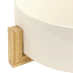 Orange85 Slakom Saladeschaal Saladecouverts Saladebestek Set Wit Bamboe -Beroemde Servies Winkel 1000033090 0111