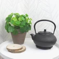 Orange85 Theepot Met Onderzetter Tetsubin Japans Theebus Zwart 1.5L Gietijzer -Beroemde Servies Winkel 1000033126 0101