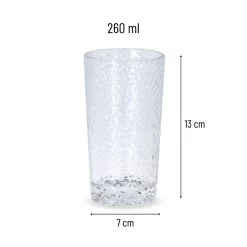 Orange85 Waterglazen 260 Ml 4 Stuks Drinkglazen Vaatwasserbestendig -Beroemde Servies Winkel 1000033144 0110