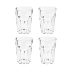 Orange85 Limonadeglazen Waterglazen 4 Stuks 36 Cl Transparant Glaswerk