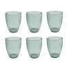 OTIX Waterglazen 6 Stuks Plastic Blauw Ribbel -Beroemde Servies Winkel 1000033157