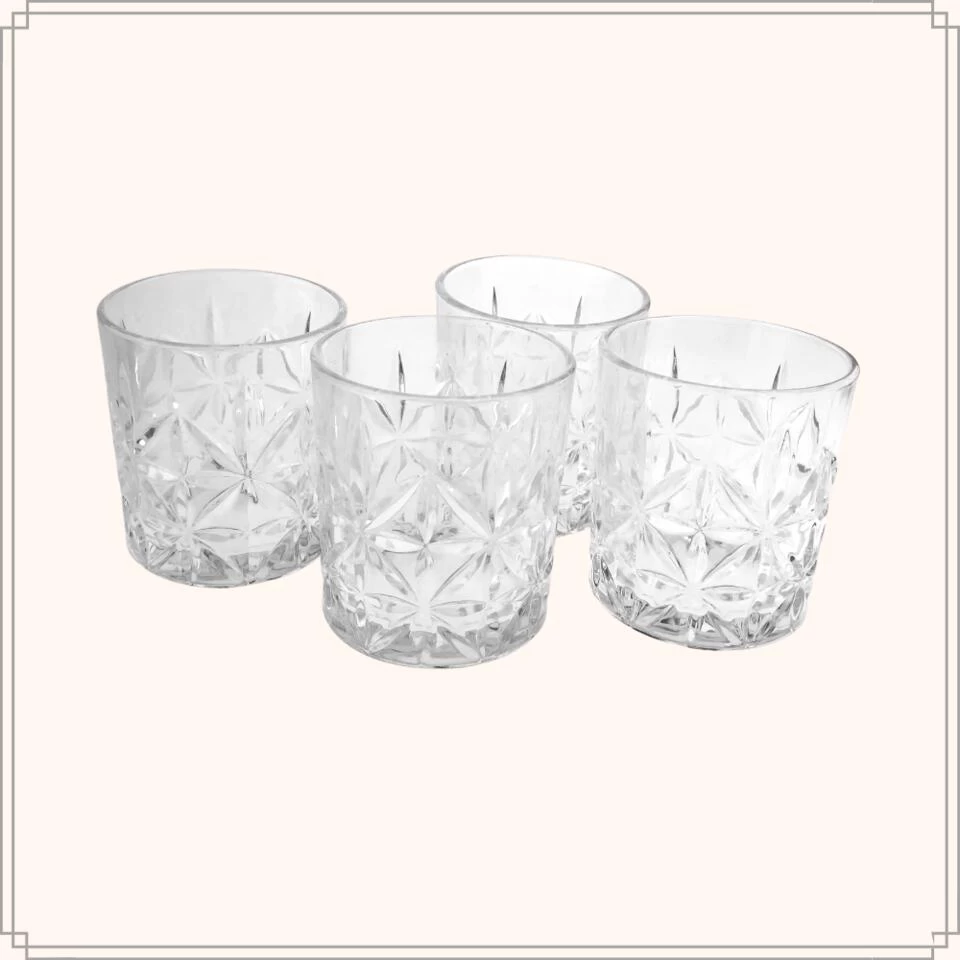 OTIX Whiskey Glazen Set Van 4 Kristal Stijlvol 230 Ml Dik Glas Stevig Sierlijk 6 OTIX Whiskey Glazen Set Van 4 Kristal Stijlvol 230 Ml Dik Glas Stevig Sierlijk - Afbeelding 4