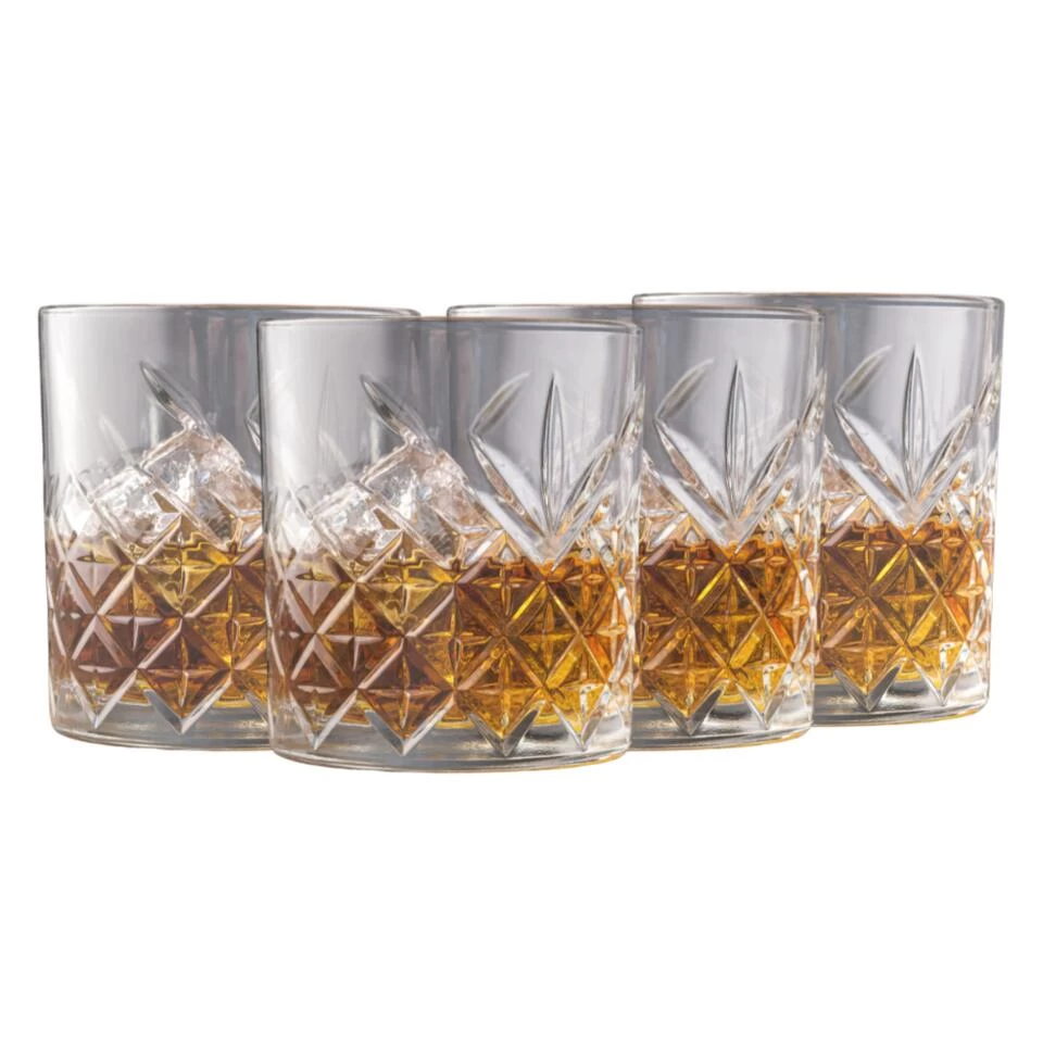 OTIX Whiskey Glazen Set Van 4 Kristal Stijlvol 230 Ml Dik Glas Stevig Sierlijk 3 OTIX Whiskey Glazen Set Van 4 Kristal Stijlvol 230 Ml Dik Glas Stevig Sierlijk