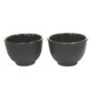 Orange85 Theekopjes Gietijzer Theekop 100 Ml Set Van 2 Zwart -Beroemde Servies Winkel 1000033203