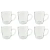 OTIX Theeglazen Met Oor Koffiemok 340ml Glas Hittebestendig Koffiemok -Beroemde Servies Winkel 1000033207