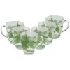 OTIX Theeglazen Met Oor 6 Stuks 350 Ml Groot Formaat Transparant Glas -Beroemde Servies Winkel 1000033208