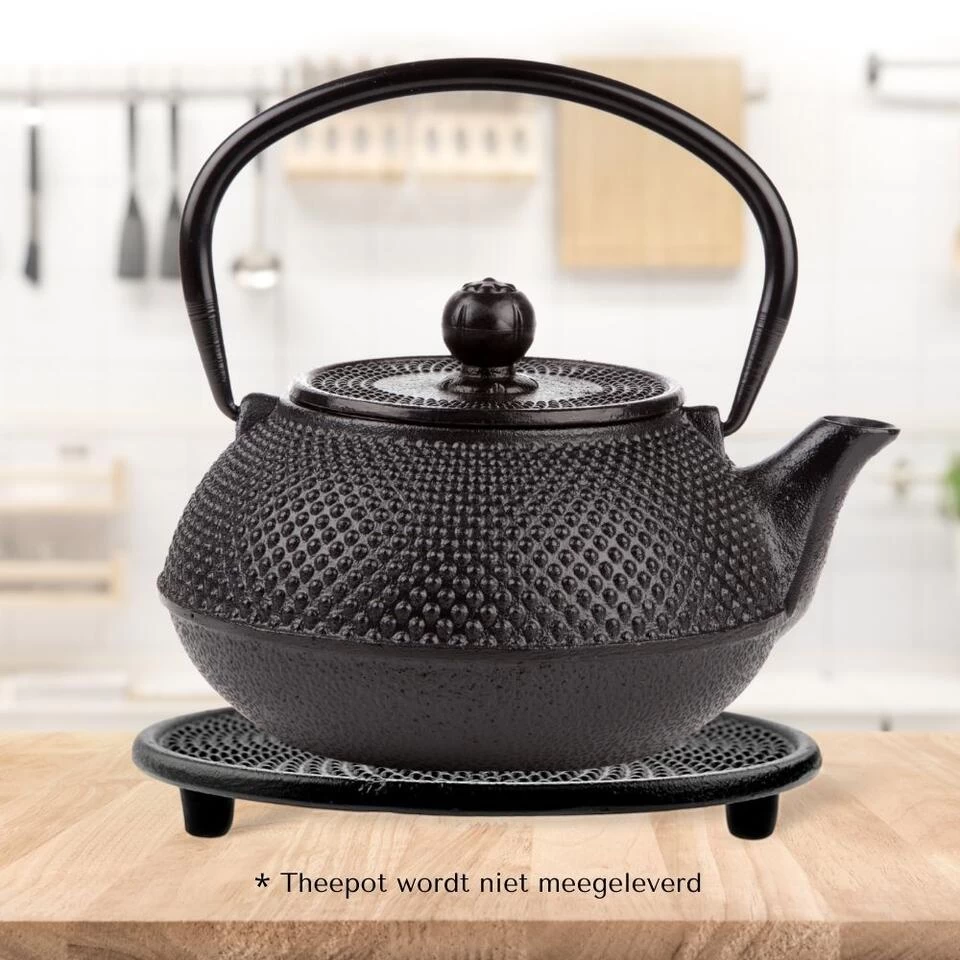 Orange85 Gietijzeren Onderzetter Japans Rond 4 Orange85 Gietijzeren Onderzetter Japans Rond - Afbeelding 2