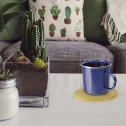 Orange85 Onderzetters Rond Bamboe 4 Stuks -Beroemde Servies Winkel 1000033224 0110