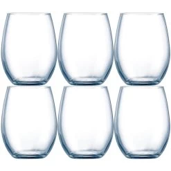 6x Stuks Luxe Transparante Drinkglazen 360 Ml Van Glas