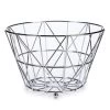 Arte R Fruitmand - Zilverkleurig - Metaal - Rond - 24 Cm