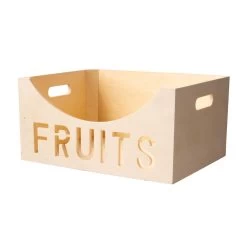 Cosy & Trendy Fruitmand - Hout - Rechthoek - 40 X 30 Cm -Beroemde Servies Winkel 1000042686 0102