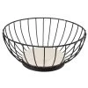 Svenska Living Fruitmand - Zwart - Metaal - Rond - 28 Cm 1 Svenska Living Fruitmand - Zwart - Metaal - Rond - 28 Cm -Beroemde Servies Winkel 1000042687