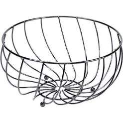 Cosy&Trendy Fruitmand - Zwart - Ø 28 Cm X 14 Cm