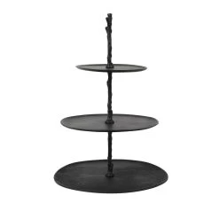 Etagère Tresa - Zwart - 3 Laags -Beroemde Servies Winkel 1000046002 0111