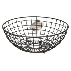 Arte R Fruitschaal - Metaal - Zwart - Rond - 28 X 11 Cm