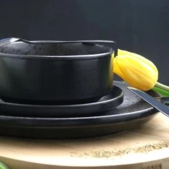Orange85 Ontbijtbord Zwart 2 Stuks Aardewerk 18 Cm -Beroemde Servies Winkel 1000049526 0111