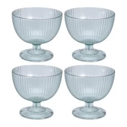 Orange85 Dessert Glaasjes 4 Stuks 450 Ml Rond 10,5 X 10,5 X 10,5 Cm Transparant