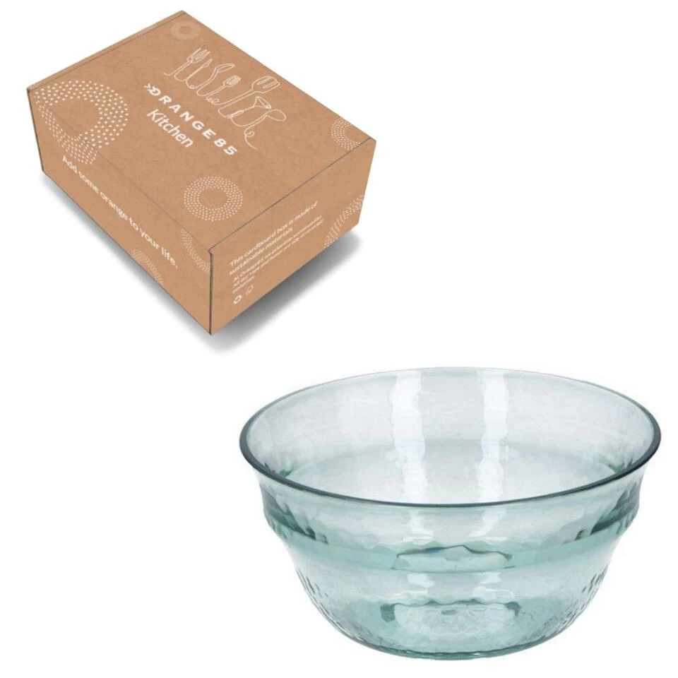 Orange85 Saladeschaal Slakom Transparant Plastic 4 Orange85 Saladeschaal Slakom Transparant Plastic - Afbeelding 2