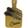 Orange85 Kaasplank Met Messen Bamboe Set 3 Stuks -Beroemde Servies Winkel 1000049545