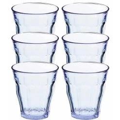 Duralex Drinkglazen - 6 Stuks - Blauw - 310 Cm - Glas