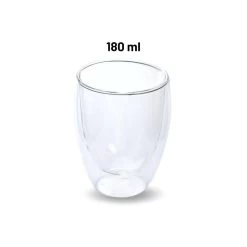 Orange85 Dubbelwandige Koffieglazen Theeglazen Set 6 Stuks Doorzichtig 180ml -Beroemde Servies Winkel 1000049557 0111