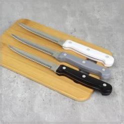 OTIX Steakmessen Set Van 6 Stuks Zwart Vaatwasserbestendig 21x2x1,5cm -Beroemde Servies Winkel 1000049592 0111