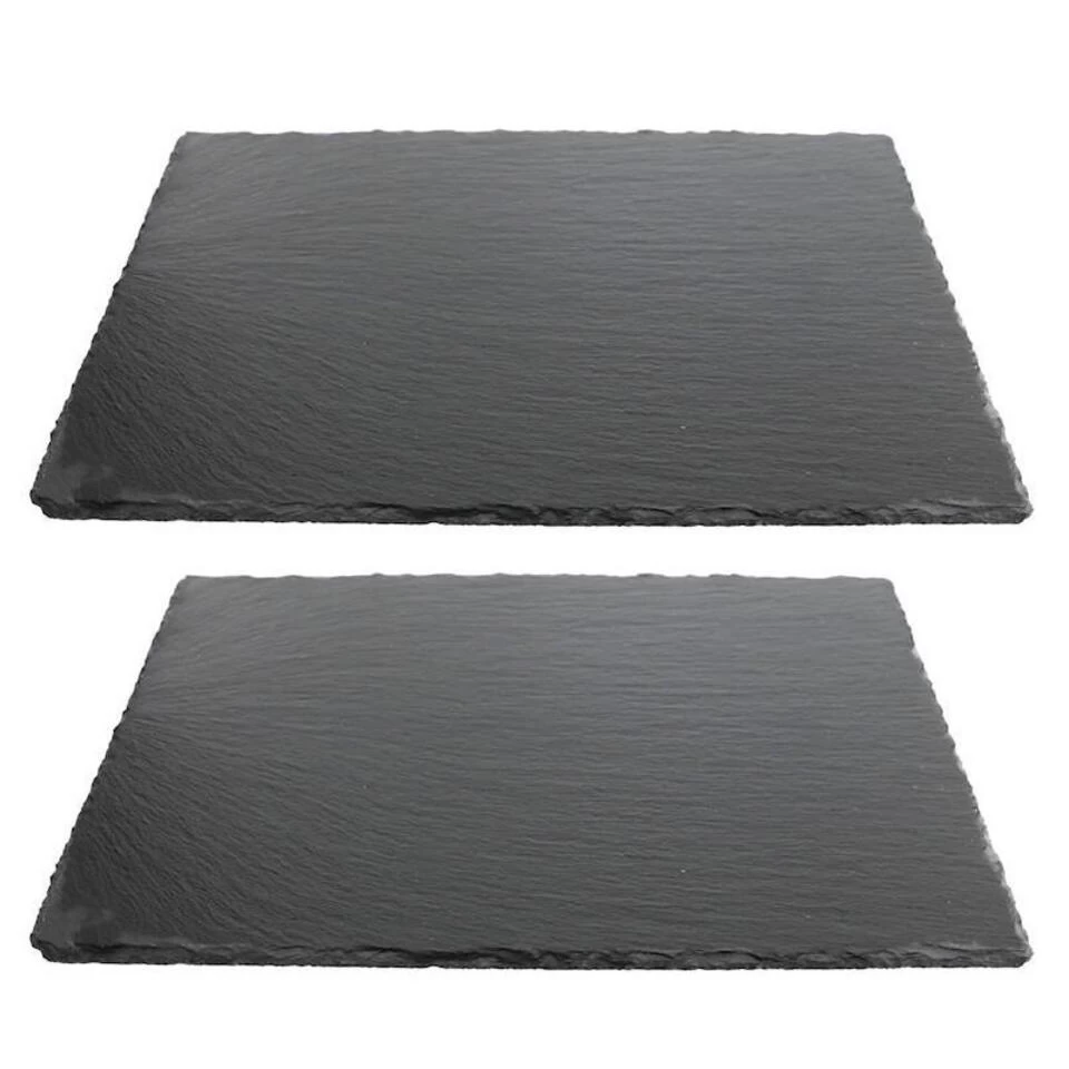 HI Serveerplank - Grijs - Leisteen - 30 X 40 Cm 4 HI Serveerplank - Grijs - Leisteen - 30 X 40 Cm - Afbeelding 2