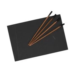 Cosy & Trendy Serveerplank - Grijs - Leisteen - Sushi Snijplank Met 4 Eetstokjes