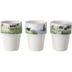 Wiebe Van Der Zee Giftset 3 Melkbekers 26 Cl. -Beroemde Servies Winkel 1000055163 0101