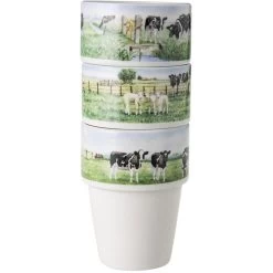 Wiebe Van Der Zee Giftset 3 Melkbekers 26 Cl. -Beroemde Servies Winkel 1000055163 0102