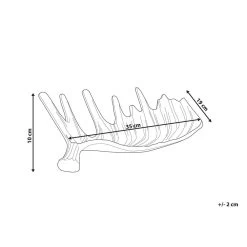 Beliani Decoratieve Schaal CARTHAGE - Zilver Aluminium -Beroemde Servies Winkel 1000058294 0102