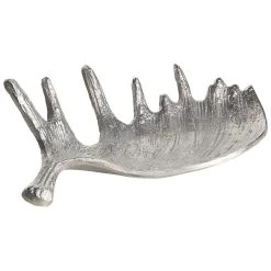 Beliani Decoratieve Schaal CARTHAGE - Zilver Aluminium -Beroemde Servies Winkel 1000058294 0103