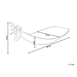 Beliani Decoratieve Schaal ANGKOR - Zilver Aluminium -Beroemde Servies Winkel 1000058296 0102