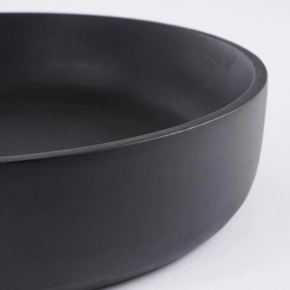 Mica Decorations Tomar Schaal - H6 X Ø26 Cm - Mangohout - Zwart 4 Mica Decorations Tomar Schaal - H6 X Ø26 Cm - Mangohout - Zwart - Afbeelding 2