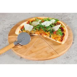 Kesper Serveerplank - Bamboe - Met Pizzasnijder - 32 Cm 5 Kesper Serveerplank - Bamboe - Met Pizzasnijder - 32 Cm -Beroemde Servies Winkel 1000059199 0101