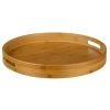 5Five Dienblad/serveerblad - Bamboe Bruin - Met Handvaten - D40 Cm -Beroemde Servies Winkel 1000059284