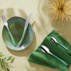 Amefa Eclat Groen Bestek - Set Van 24 -Beroemde Servies Winkel 1000059305 0110