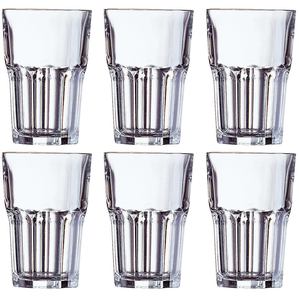 Arcoroc Drinkglazen Granity - 6 Stuks - Transparant - Glas - 350 Ml 3 Arcoroc Drinkglazen Granity - 6 Stuks - Transparant - Glas - 350 Ml