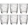 Bormioli Rocco Bormioli Drinkglazen - 6 Stuks - Diamond Dof - Glas - 390 Ml