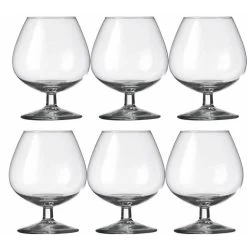 Royal Leerdam Cognac Glazen - 6 Stuks - Glas - 250 Ml