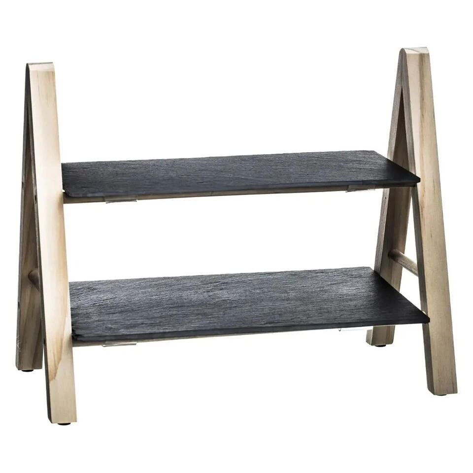 Secret De Gourmet Etagere 2 Laags Leisteen - 32,5 X 18 X 25,5 Cm 3 Secret De Gourmet Etagere 2 Laags Leisteen - 32,5 X 18 X 25,5 Cm