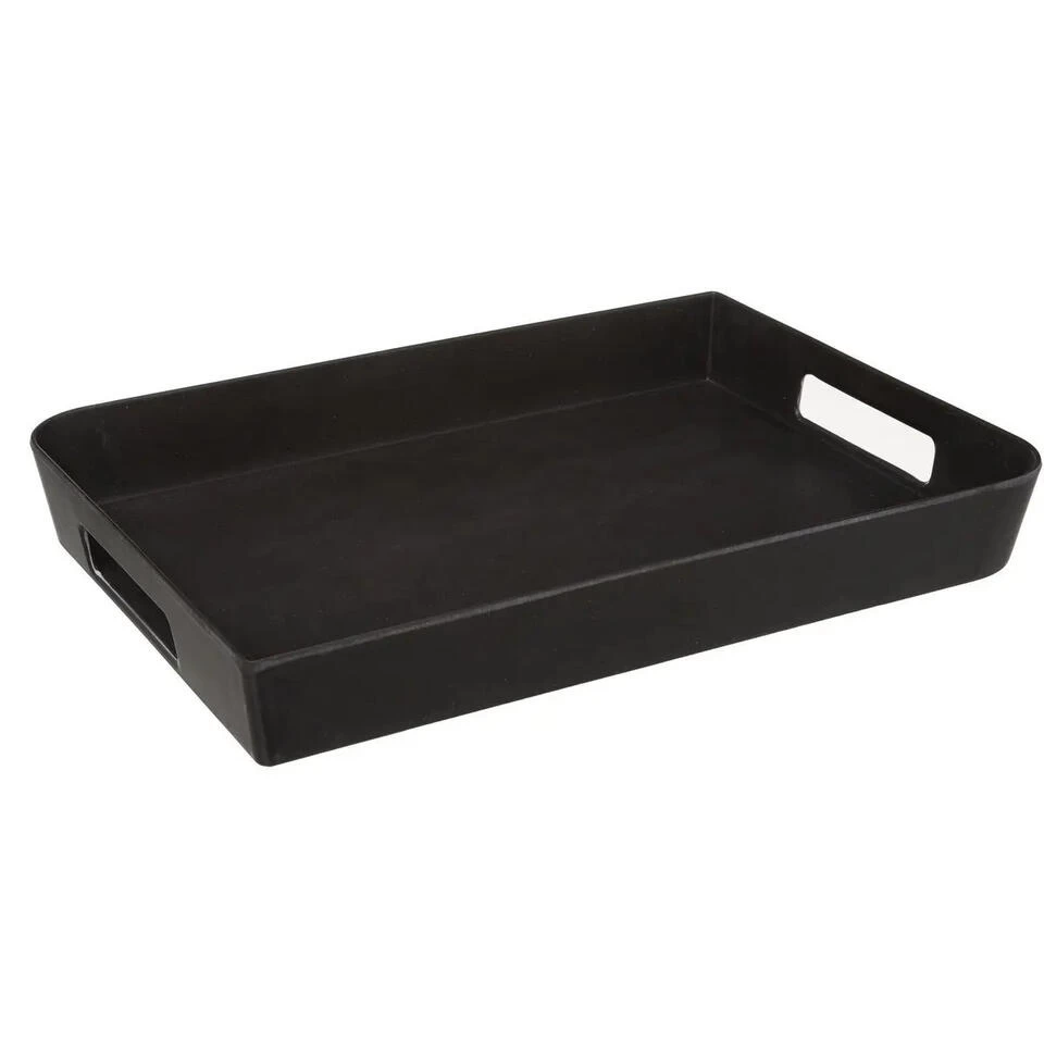 5Five - Dienblad - Met Handvatten - Antraciet Grijs - 35 X 25 Cm 3 5Five - Dienblad - Met Handvatten - Antraciet Grijs - 35 X 25 Cm