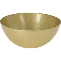 Merkloos Schaal/fruitschaal - Glas - Goud - D28 X H11,5 Cm
