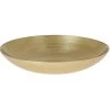 Merkloos Decoratie Schaal/fruitschaal - Glas Rond - Goud - D30 X H6 Cm -Beroemde Servies Winkel 1000066551