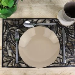 OTIX Diepe Borden Taupe Pastaborden Soepborden 6 Stuks 20cm Aardewerk -Beroemde Servies Winkel 1000068735 0101