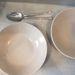 OTIX Diepe Borden Taupe Pastaborden Soepborden 6 Stuks 20cm Aardewerk -Beroemde Servies Winkel 1000068735 0111