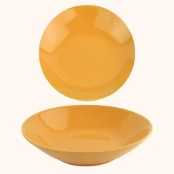 OTIX Diepe Borden Geel Pastaborden Soepborden 6 Stuks 20cm Aardewerk -Beroemde Servies Winkel 1000068740 0110