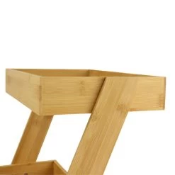 Orange85 Serveertoren Etagere Murale Bamboe 2 Laags Hout 31.5x22.5x26cm -Beroemde Servies Winkel 1000068742 0111
