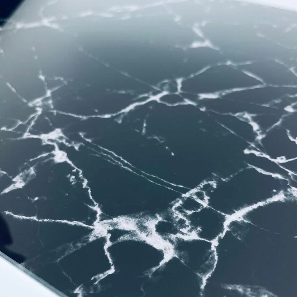 Orange85 Snijplank Glas Zwart 40x30cm Marmer 5 Orange85 Snijplank Glas Zwart 40x30cm Marmer - Afbeelding 3