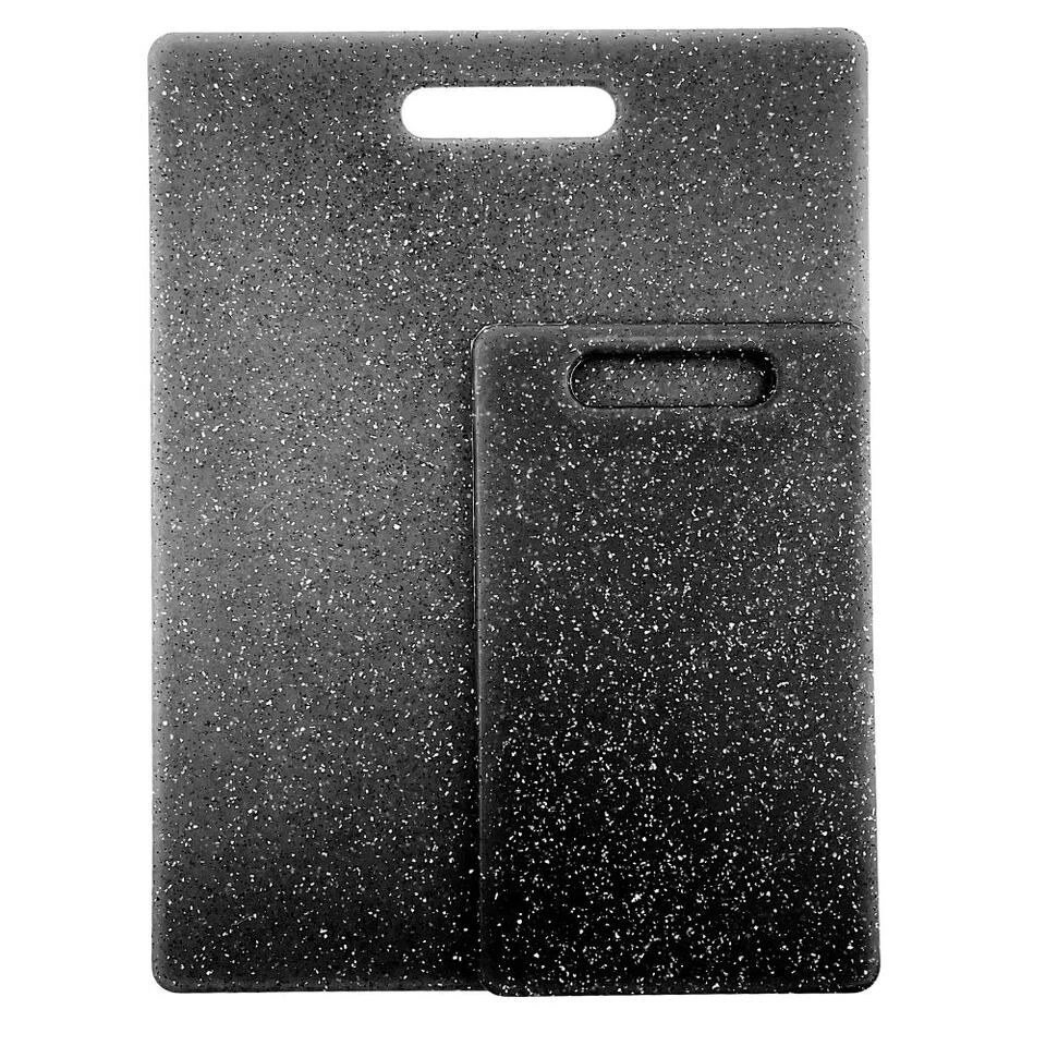 Orange85 Snijplankenset Hakbord 2 Stuks Zwart 25x15x0.8 Cm Steenlook 3 Orange85 Snijplankenset Hakbord 2 Stuks Zwart 25x15x0.8 Cm Steenlook